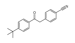 2-(p-cyanophenyl)-1-[4-(1,1-dimethylethyl)phenyl]ethanone Structure