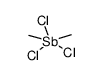 dimethyl antimony (3+), tris chloride Structure