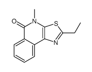 2-ethyl-4-methyl-[1,3]thiazolo[5,4-c]isoquinolin-5-one结构式
