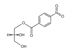 4-Nitrobenzoic acid (R)-2,3-dihydroxypropyl ester Structure