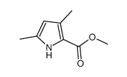 3,5-二甲基-1H-吡咯-2-甲酸甲酯结构式