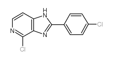 4-Chloro-2-(4-chlorophenyl)-imidazo(4,5-c)pyridine结构式