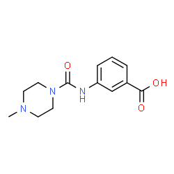 3-[(4-Methyl-piperazine-1-carbonyl)-amino]-benzoic acid Structure