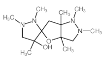 1,1',2,2',3a,4',6a-heptamethylspiro[3,6-dihydrofuro[3,2-c]pyrazole-5,3'-pyrazolidine]-4'-ol Structure