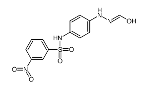 N-[4-[(3-nitrophenyl)sulfonylamino]anilino]formamide Structure