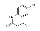 3-bromo-N-(4-chlorophenyl)propanamide结构式