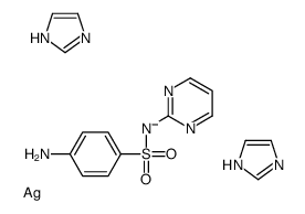 (4-aminophenyl)sulfonyl-pyrimidin-2-ylazanide,1H-imidazole,silver Structure