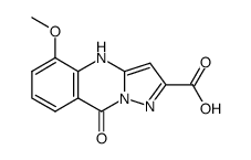 4,9-dihydro-5-methoxy-9-oxopyrazolo[5,1-b]quinazoline-2-carboxylic acid结构式