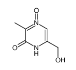 2(1H)-Pyrazinone,6-(hydroxymethyl)-3-methyl-,4-oxide structure