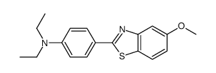 N,N-diethyl-4-(5-methoxy-1,3-benzothiazol-2-yl)aniline结构式
