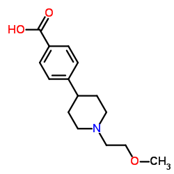 4-[1-(2-Methoxyethyl)-4-piperidinyl]benzoic acid结构式