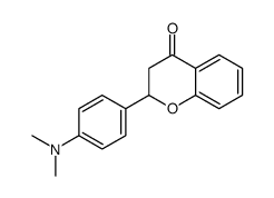 2-[4-(dimethylamino)phenyl]-2,3-dihydrochromen-4-one结构式