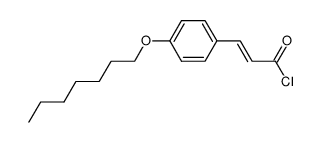 trans-p-heptyloxycinnamoyl chloride结构式