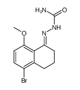 2-(5-bromo-8-methoxy-3,4-dihydronaphthalen-1(2H)-ylidene)hydrazine-1-carboxamide结构式