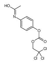 (4-acetamidophenyl) 2,2,2-trichloroethyl carbonate Structure