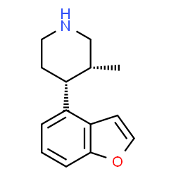 Piperidine, 4-(4-benzofuranyl)-3-methyl-, (3R,4R)-rel- (9CI) structure