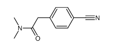 2-(4-cyanophenyl)-N,N-dimethylacetamide结构式