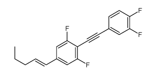 2-[2-(3,4-difluorophenyl)ethynyl]-1,3-difluoro-5-pent-1-enylbenzene Structure