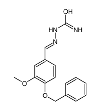 [(3-methoxy-4-phenylmethoxyphenyl)methylideneamino]urea结构式