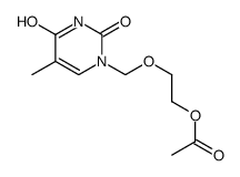 2-[(5-methyl-2,4-dioxopyrimidin-1-yl)methoxy]ethyl acetate Structure