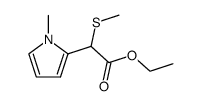 ethyl α-methylthio-1-methyl-2-pyrroleacetate结构式