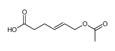 6-acetyloxyhex-4-enoic acid Structure