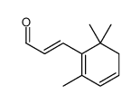 3-(2,6,6-trimethylcyclohexa-1,3-dien-1-yl)prop-2-enal结构式