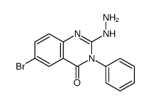 6-bromo-2-hydrazinyl-3-phenylquinazolin-4-one Structure