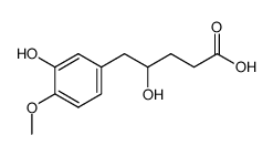 4-hydroxy-5-(3-hydroxy-4-methoxyphenyl)pentanoic acid Structure