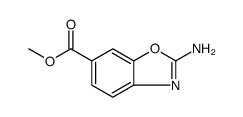 6-Benzoxazolecarboxylic acid, 2-amino-, methyl ester Structure