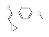 (E)-1-chloro-2-cyclopropyl-1-(4-methoxyphenyl)ethene Structure