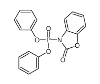 3-diphenoxyphosphoryl-1,3-benzoxazol-2-one Structure