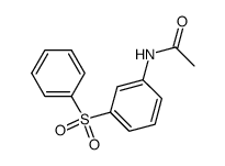 acetic acid-(3-benzenesulfonyl-anilide)结构式