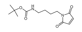 tert-butyl (4-(2,5-dioxo-2,5-dihydro-1H-pyrrol-1-yl)butyl)carbamate结构式