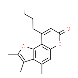 9-butyl-2,3,4-trimethylfuro[2,3-f]chromen-7-one Structure