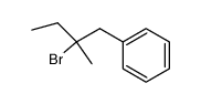 (2-bromo-2-methyl-butyl)-benzene Structure