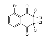 5-bromo-2,2,3,3-tetrachloro-2,3-dihydro-[1,4]naphthoquinone Structure