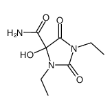 1,3-diethyl-4-hydroxy-2,5-dioxo-imidazolidine-4-carboxylic acid amide结构式
