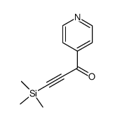 3-(trimethylsilyl)-1-(pyridine-4-yl)-prop-2-yn-1-one结构式