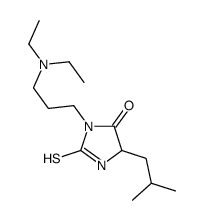 Hydantoin, 3-(3-(diethylamino)propyl)-5-isobutyl-2-thio-结构式