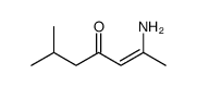 2-amino-6-methylhept-2-en-4-one Structure