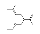 3-(ethoxymethyl)-2,6-dimethylhepta-1,5-diene Structure