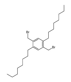 2,5-BIS(BROMOMETHYL)-1,4-DIOCTYLBENZENE Structure