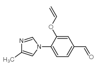 Benzaldehyde, 3-(ethenyloxy)-4-(4-methyl-1H-imidazol-1-yl) Structure