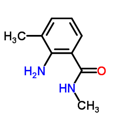 2-氨基-N,3-二甲基苯甲酰胺结构式