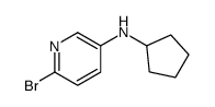 6-bromo-N-cyclopentylpyridin-3-amine Structure