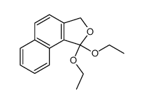 1,1-diethoxy-1,3-dihydronaphto(1,2-c)furan结构式