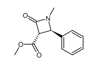 methyl (3R*,4S*)-1-methyl-2-oxo-4-phenyl-3-azetidinecarboxylate Structure