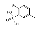 (2-bromo-5-methyl-phenyl)-phosphonic acid结构式