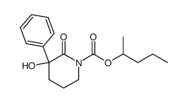 3-hydroxy-1-[(2-pentyloxy)carbonyl]-3-phenyl-2-piperidinone结构式